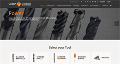 Desktop Screenshot of cobracarbide.com
